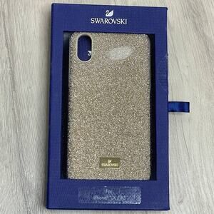 Swarovski High smartphone case iPhone XS / X Gold tone